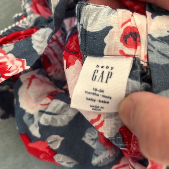 Gap baby floral onesie tank 18-24 - Picture 3 of 6